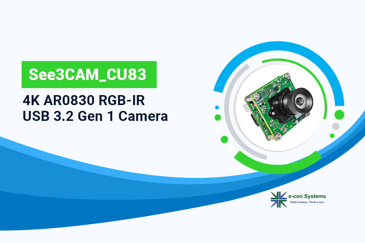 See3CAM_CU83 - 4K AR0830 RGB-IR USB 3.2 Gen2 Camera